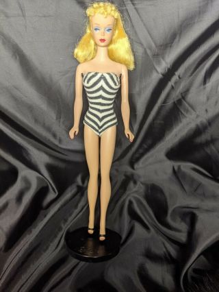 Vintage Blonde Ponytail Barbie 4 In 850 Box