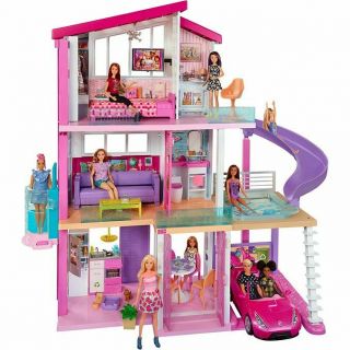 Mattel - Barbie Dream House Dollhouse With Pool,  Slide And Elevator Dreamhouse