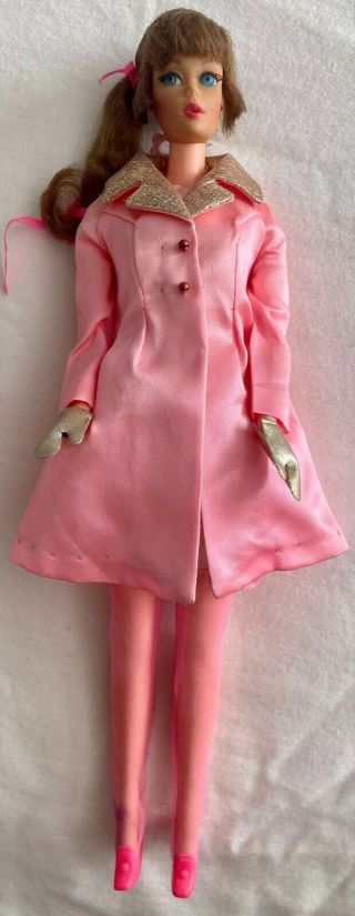 Vintage Mattel " 1960s ? " Talking Mod Barbie Doll - In Pink Premier