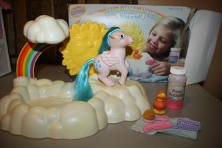 My Little Pony Waterfall Playset Sprinkles,  Duck,  Vintage 1984
