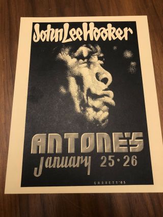 Vtg John Lee Hooker At Antones Austin Handbill