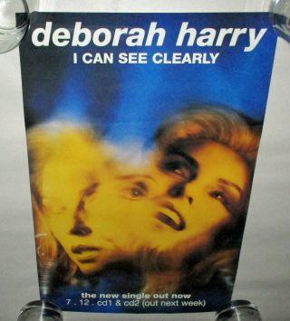 Deborah Harry Blondie 1993 Uk I Can See Clearly Rare Promo Poster 13 " X 20 " Ex,