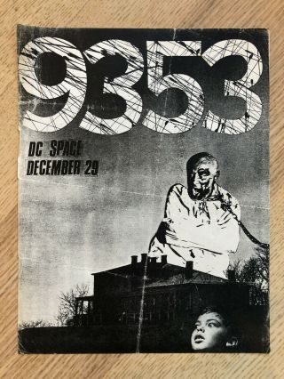 Vintage 1980’s Dc Space Punk Flyer 9353 Wave Art