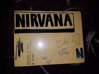 Kurt Cobain.  2002 Journals.  Notebook Style Hard Cover Pre - Owned