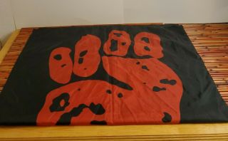 Rare 1994 Rage Against The Machine Banner Flag Italy Vintage Fist 30x41