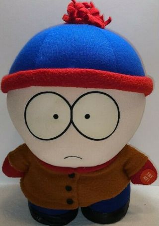 Stan South Park Plush Doll Toy Comedy Central Fun4all 11 " Talking 1998
