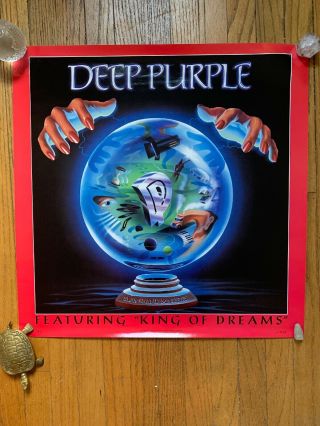 Deep Purple Slaves And Masters Rare Promotional Poster Store Promo 1990