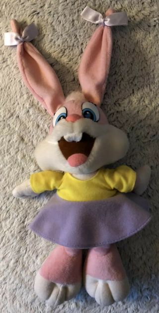 Vintage Tiny Toons Babs Bunny Plush Warner Bros Rare 90s Collectible Toy