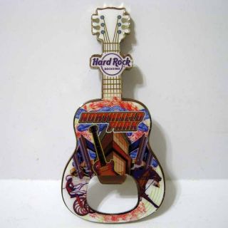 Hard Rock Cafe Rocksino ® 2017 Northfield Park Guitar Bottle Opener Magnet