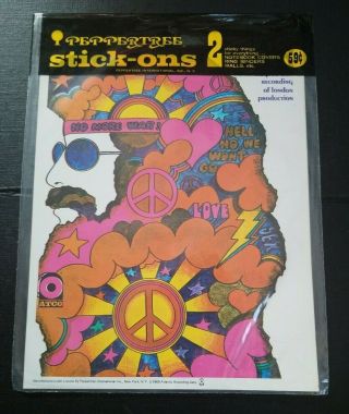 VINTAGE 1969 PEPPERTREE STICK - ON Sly and the Family Stone / HAIR 3