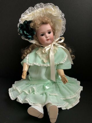 Rare Antique German 23” Simon Halbig “Baby Blanche” Bisque Head Doll 2