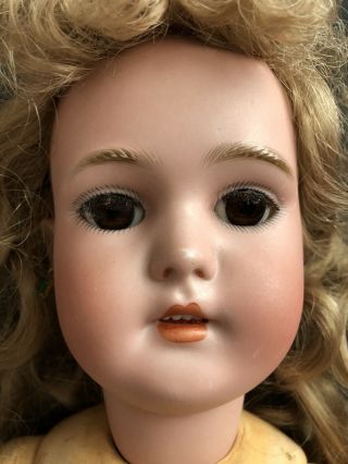 Rare Antique German 23” Simon Halbig “Baby Blanche” Bisque Head Doll 5