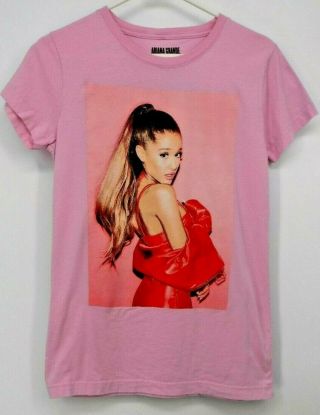 Ariana Grande Dangerous Woman Tour 2017 Pink Band Tee Graphic T - Shirt Size Xl