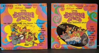 Kellogg’s Presents The Banana Splits 45 Record Picture Sleeves 1969