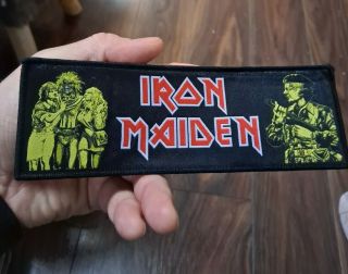 Iron Maiden Patch Single Cover Women In Uniform Strip Black Border
