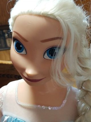 DISNEY.  Frozen Elsa & Anna Dolls - My Size Doll Shoes & Orig Clothes.  2014.  38” 3