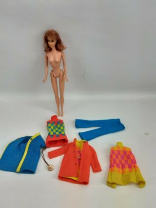 Vintage Barbie Walking Jamie Blonde Rare Sears Exclusive Outfit
