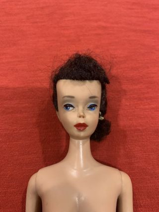 Gorgeous Vintage 3/4 Brunette Ponytail Barbie Doll 2