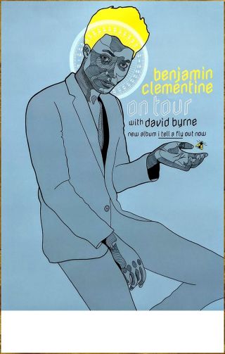Benjamine Clementine I Tell A Fly 2017 Ltd Ed Rare Tour Poster David Byrne