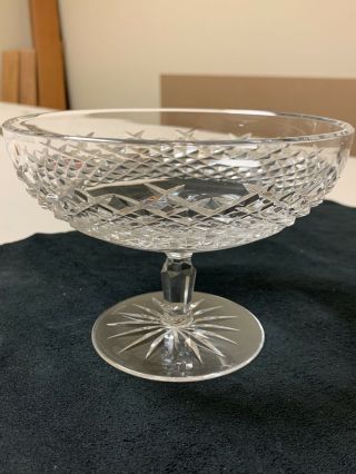 Waterford Crystal Pedestal/footed Stemmed Compote Bowl Dish - Slane Pattern