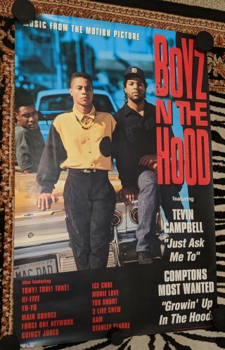 Ex Rap/hip - Hop Poster - Boyz In The Hood - Ost - Ice Cube Cmw Kam Too Short