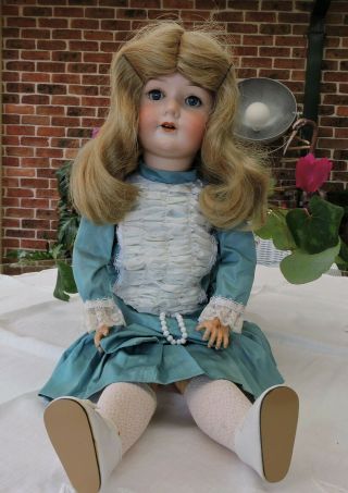 Antique 24 " C.  M.  Bergmann Germany Doll - Bisque Head Fully Jointed Doll Circa 1916