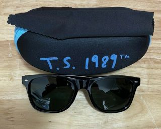 Taylor Swift 1989 World Tour Fan Club Sunglasses With Hard Case.  T.  S.