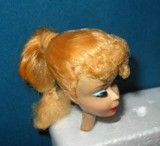 Vintage Ponytail Barbie 3 Blonde Blue Eyeshadow GREAT PAINT Head Only 5