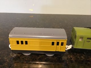Thomas & Friends TRACKMASTER DODGE WITH OLIVE COACH CAR MOTORIZED 3