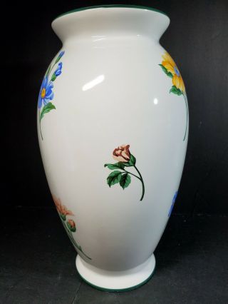 Elegant Tiffany & Co 1990s Sintra Floral Vase Portugal 11 " Tall