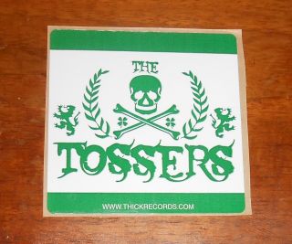 The Tossers Sticker Decal Square Promo 3.  5x3.  5 Irish Punk Folk Rare