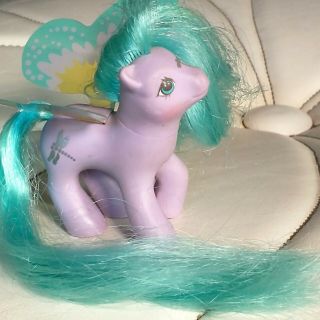 Vtg 80s 1988 My Little Pony High Flyer Summer Wings Dragonfly Purple Mlp Toy