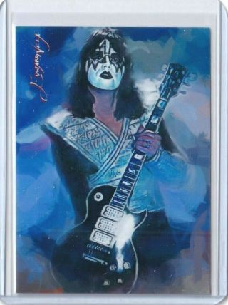 N17 Kiss Ace Frehley 2 - Aceo Art Sketch Card Hand Signed By Artist 50/50