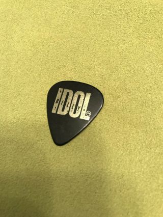 Rare Billy Idol Signature Black/gold Guitar Pick - Charmed Life Tour Issue 1990