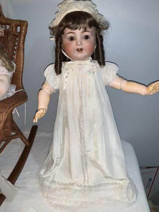 Antique German Bisque Doll K R Simon & Halbig 126 - 26” Toddler Body