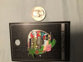 Hard Rock Cafe Key West 2020 Core City 3 - D Collage Guitar Pick Pin On Card