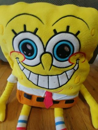 Sponge Bob large plush pillow/toy 26 x 13 2
