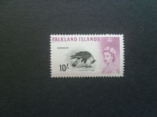 Falkland Is 1960 10/ - Black And Purple Sg.  206 Mnh