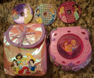 Disney Princess Royal Melodies Play Cd Player,  Discs & Princess Purse
