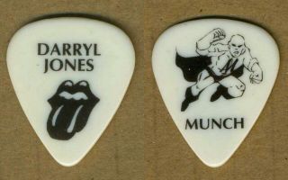 Rolling Stones Darryl Jones Guitar Pick " Munch " Authentic Concert Memorabilia