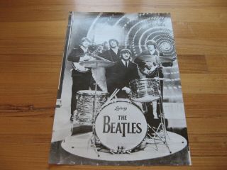 Beatles - Vintage Poster - 1966 Paperback Writer Photo - Large Size 98cm X 68cm