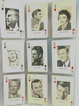 1950 ' s Hillbilly Country & Western Music Stars Photo Playing Cards 48 Different 3