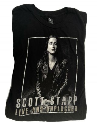 Scott Stapp Live And Unplugged 2017 Concert Tour T - Shirt Size Xl Black Tee