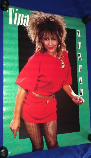 Vintage 1985 Tina Turner Poster Nr Mint/unused 24x36in Winterland
