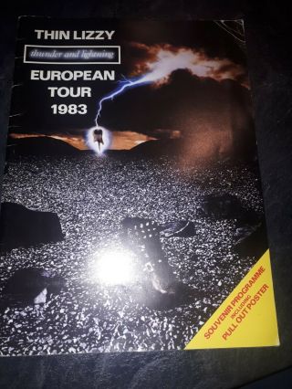 Thin Lizzy European Tour 83 Includes Condion Poster Still Attatched