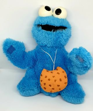 Vintage 1980s Muppets Sesame Street Cookie Monster With Cookie Soft Toy