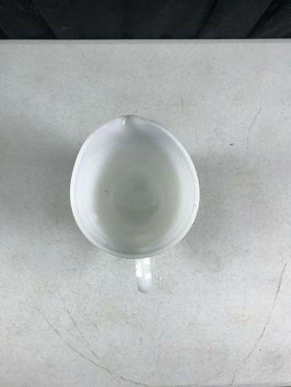 vintage Hobnail White Milk Glass Pitcher 6 