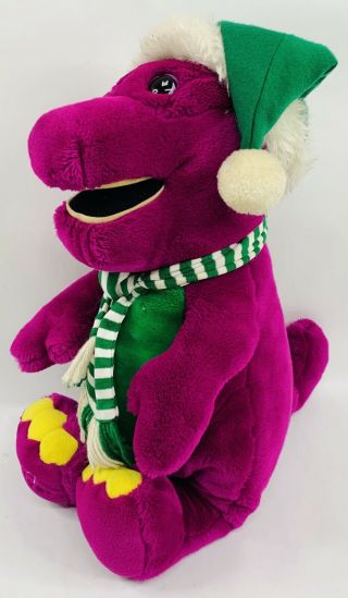 Vintage 1992 Barney The Dinosaur Christmas Plush 22 " Large Stuffed Lyons Group
