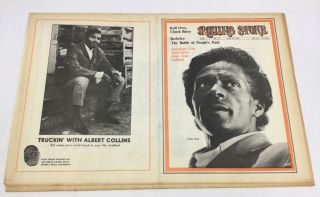 Vintage Rolling Stone June 14th 1969 Issue No.  35 - Chuck Berry - Uk Version