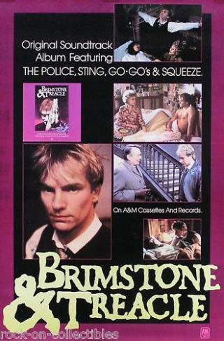 The Police Sting Go - Go’s & Squeeze 1982 Brimstone & Treacle Soundtrack Poster